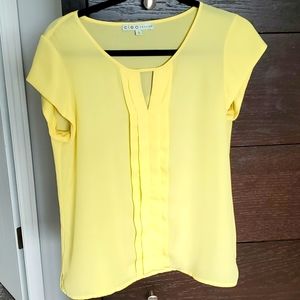 Cleo size small Women's sunshine yellow summer top